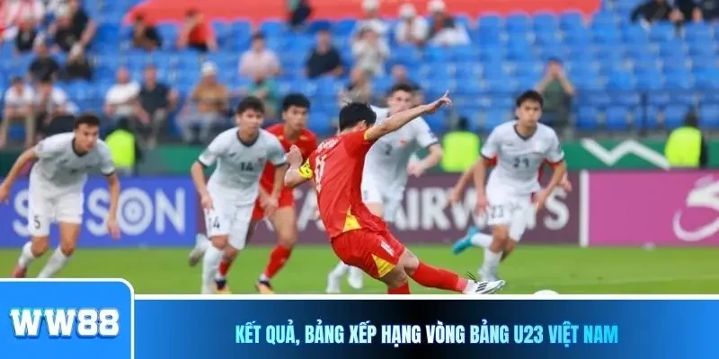 Kết quả, bảng xếp hạng vòng bảng u23 việt nam