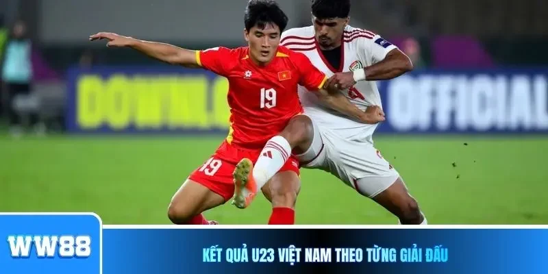 Kết quả U23 Việt Nam theo từng giải đấu